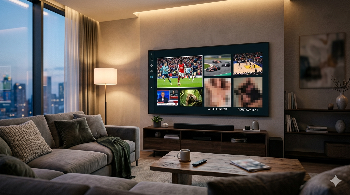 اشتراك قنوات الرياضة وقنوات الكبار | باقة الكبار IPTV بدون تقطيع